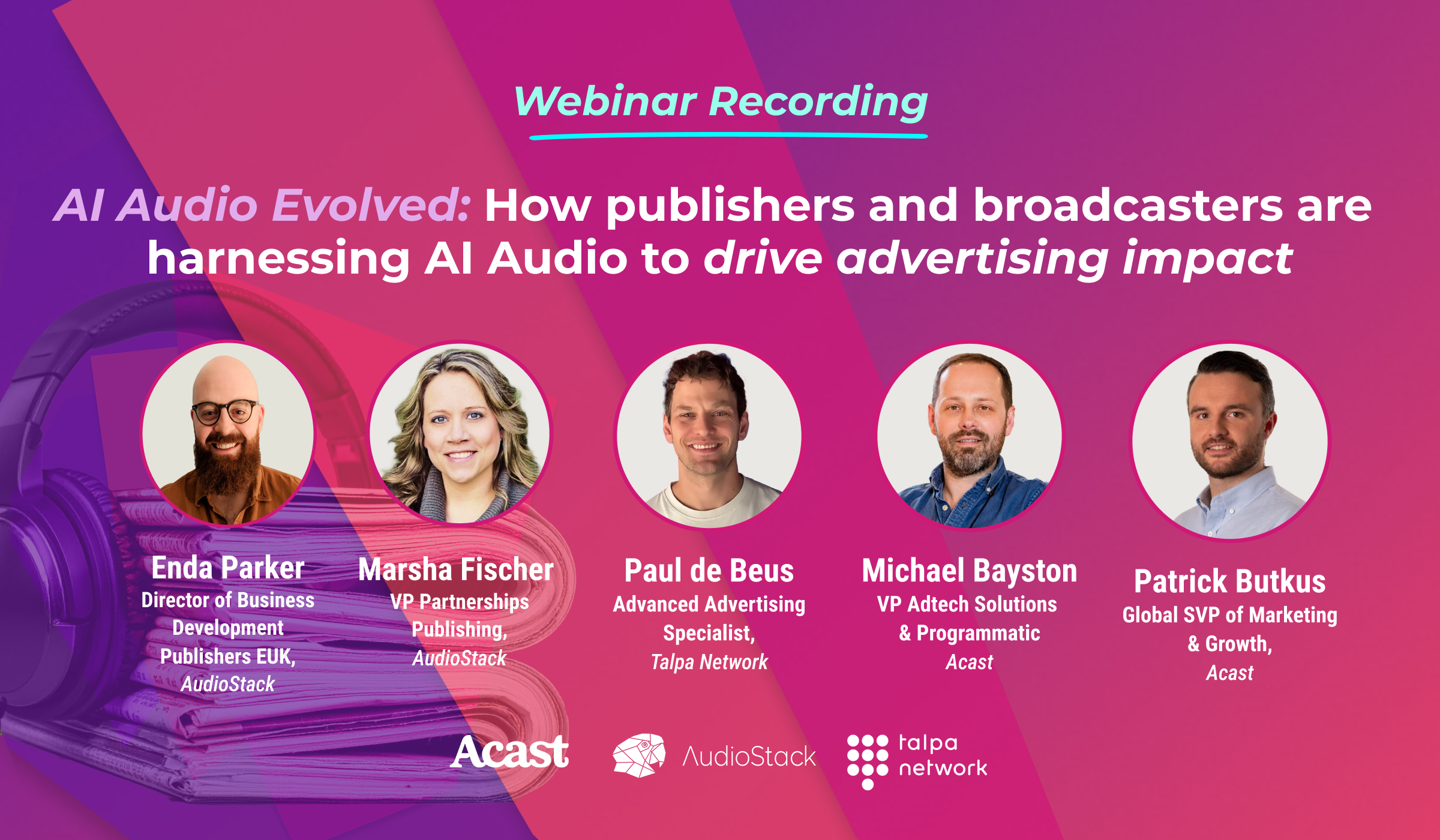 Webinar Recording: AI Audio Evolved