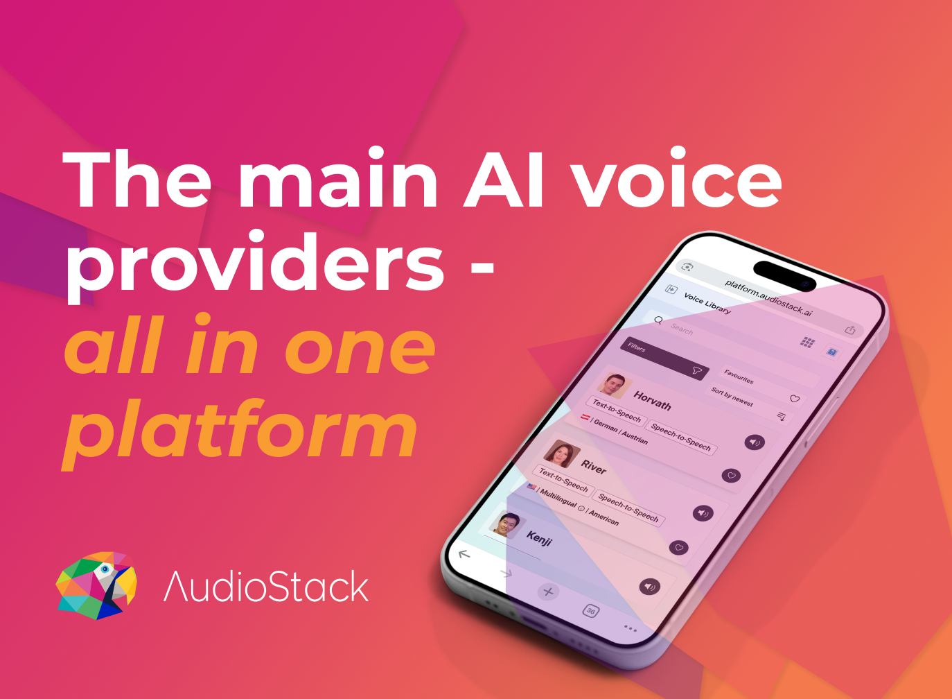 Who are the main AI voice providers… and how can you partner with all of them to create AI audio content?